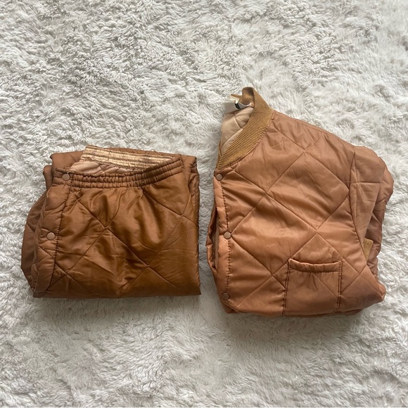 Vintage 50s/60s Hunting Quilted Inner Liner Set - Picture 2 of 6